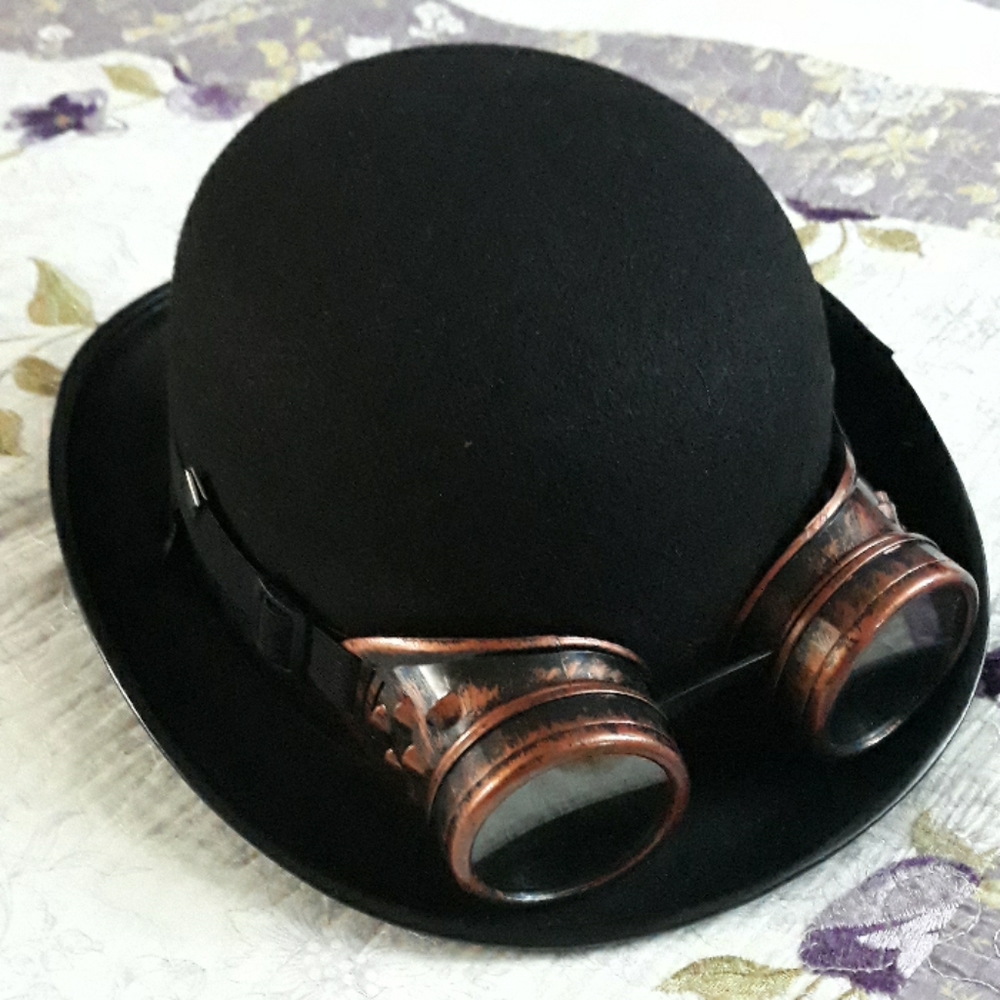 Steampunck Goggles with costume hat